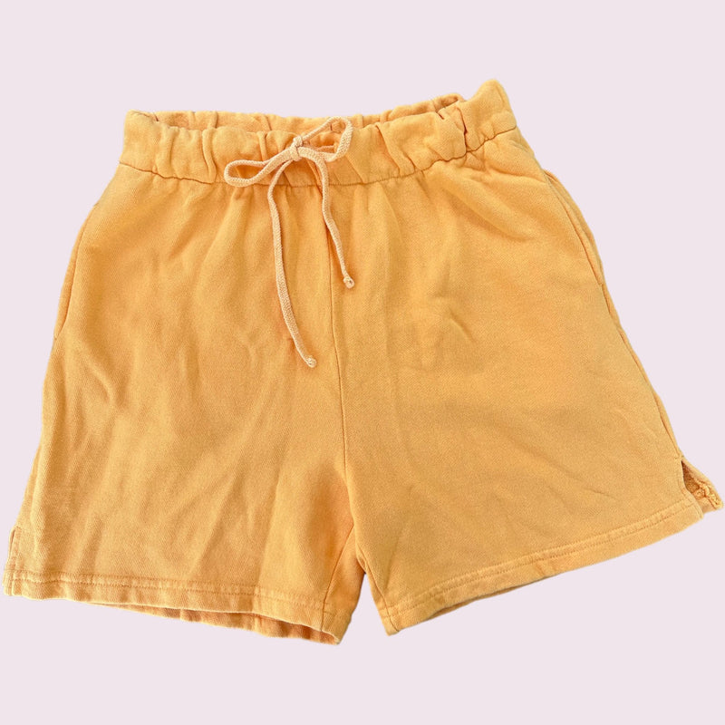 Solid Orange Sweat Short